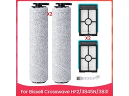 For Crosswave Hf2/3845n/3831 Wet Dry Vacuum Cleaner Brush Rollers Hepa Filters Accessory Set
