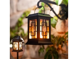 Lanterna solar de jardim, com dois modos, tocha solar, decoração de jardim | S/MARCA