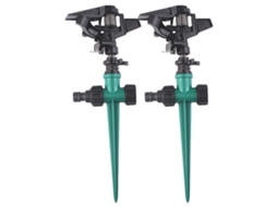 Sistema De Irrigação Eficiente Para Gramados E Jardins Com Aspersor Rotativo Automático E Ângulos Ajustáveis.