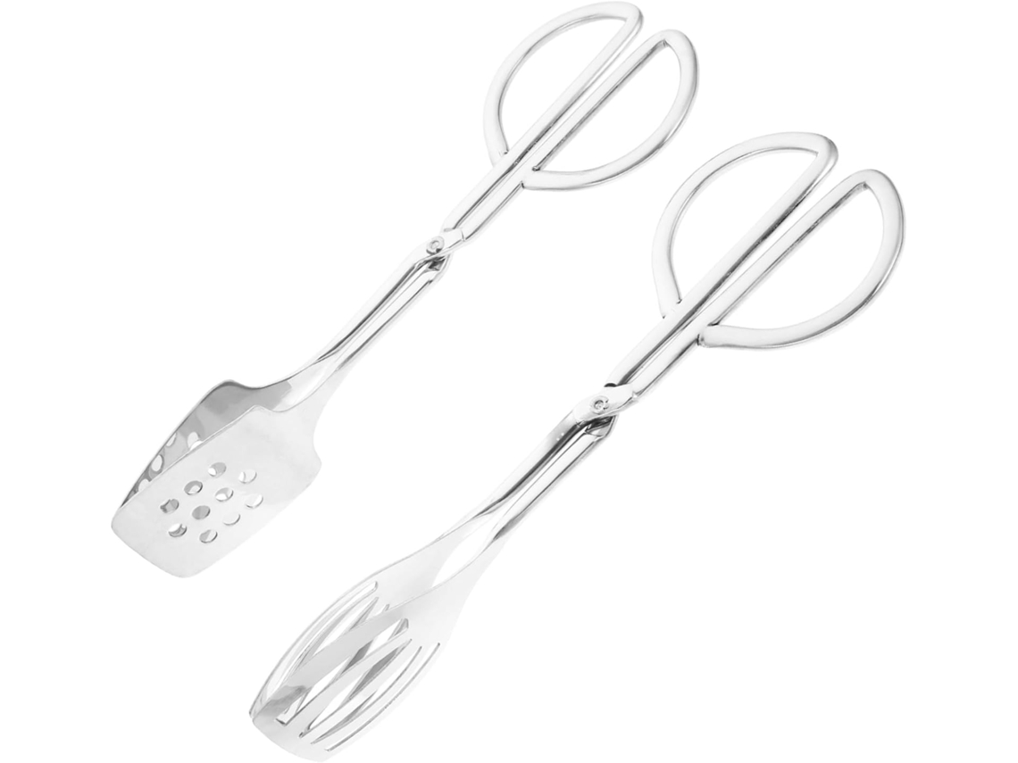 Topbathy Conjunto De 2 Prendedores Bolo Em Aço Inoxidável, Prendedores De Buffet, Prendedores De Pão Antiderrapantes