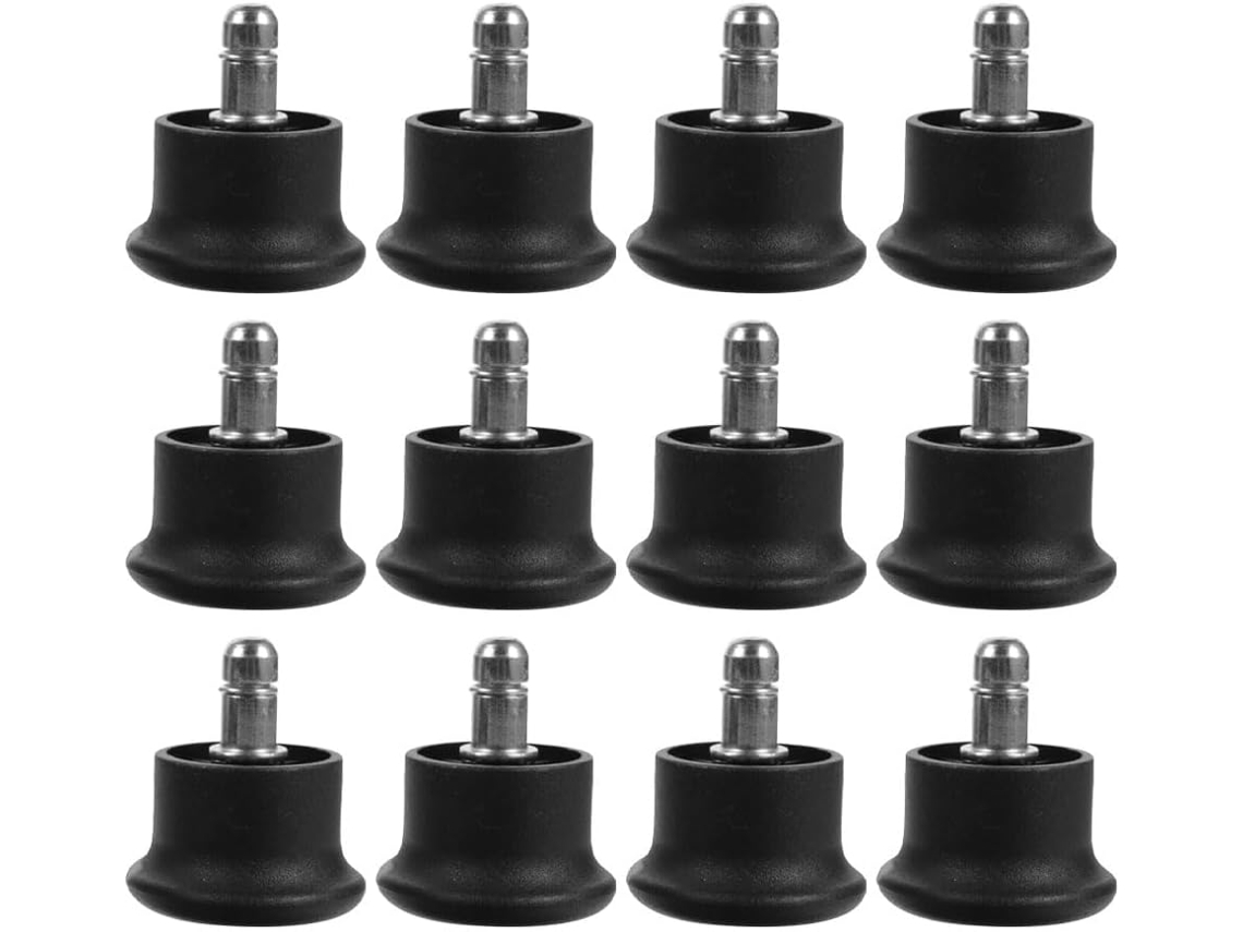 Niveladores De Cadeira Reposição, 12 Peças, Abs E Metal, Pretos