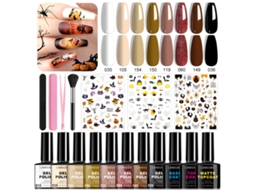 Kit De Unhas Decoradas Para O Halloween 2026 - Esmalte Em Gel E Ferramentas4