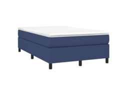 Box Spring Bed, Box Spring Beds Vidaxl Azul Tecido