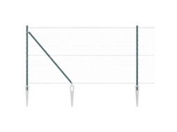 Conjunto 1 Cerca Externa Vidaxl Verde Aço (50 X 1,2 M)