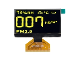 Módulo de Tela OLED de 2,42 Polegadas SSD1309 para Solda, Cor Amarela S/MARCA