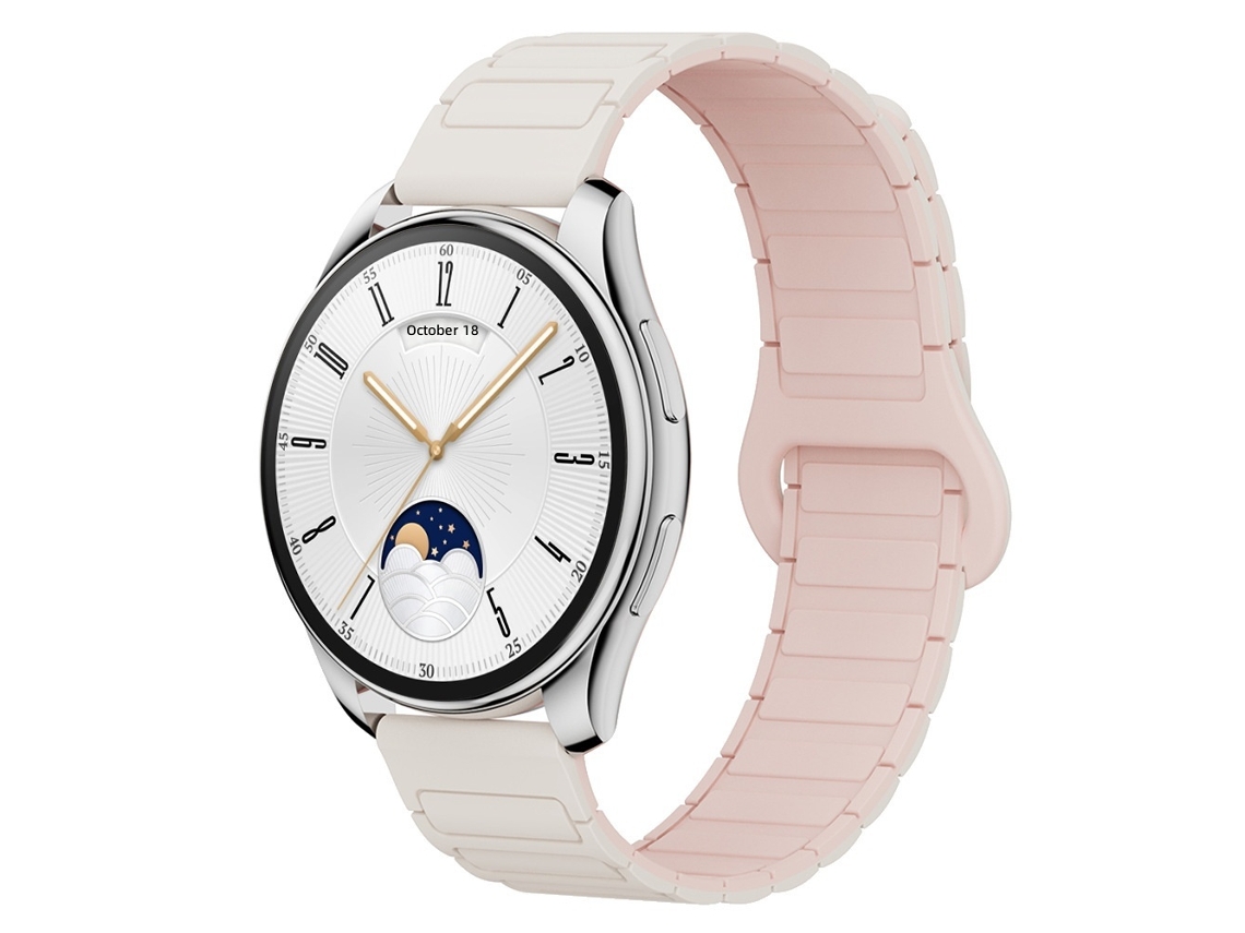 Pulseira de Silicone Magnética para Huawei Gt5 Gt4, Samsung, Xiaomi, Vivo 22mm/20mm CHABERLU
