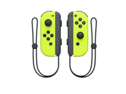 Os controles Joy-Con amarelo neon não são originalmente compatíveis com o Nintendo Switch - Par de controles com alças