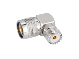 Conector Rf Coaxial Adaptador Ângulo Direito Uhf Macho Fêmea