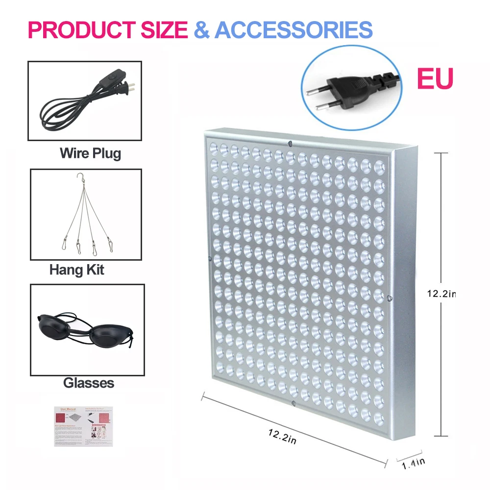 (norma Europeia) Painel De Fototerapia Led Novo De 45 W, Raios Infravermelhos Próximos De 660 Nm/850 Nm
