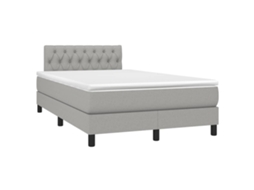 Box Spring Bed, Box Spring Beds Vidaxl Cinzeto Tecido (120 X 190 Cm)