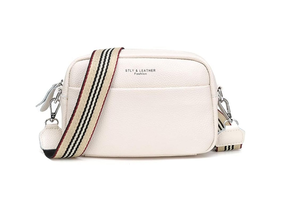 Bolsa Bandolera de Couro Autêntico Pequena para Mulher | S/MARCA