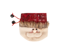 Bolsa De Maçã De Natal Com Cordão E Sino Presente Natalino