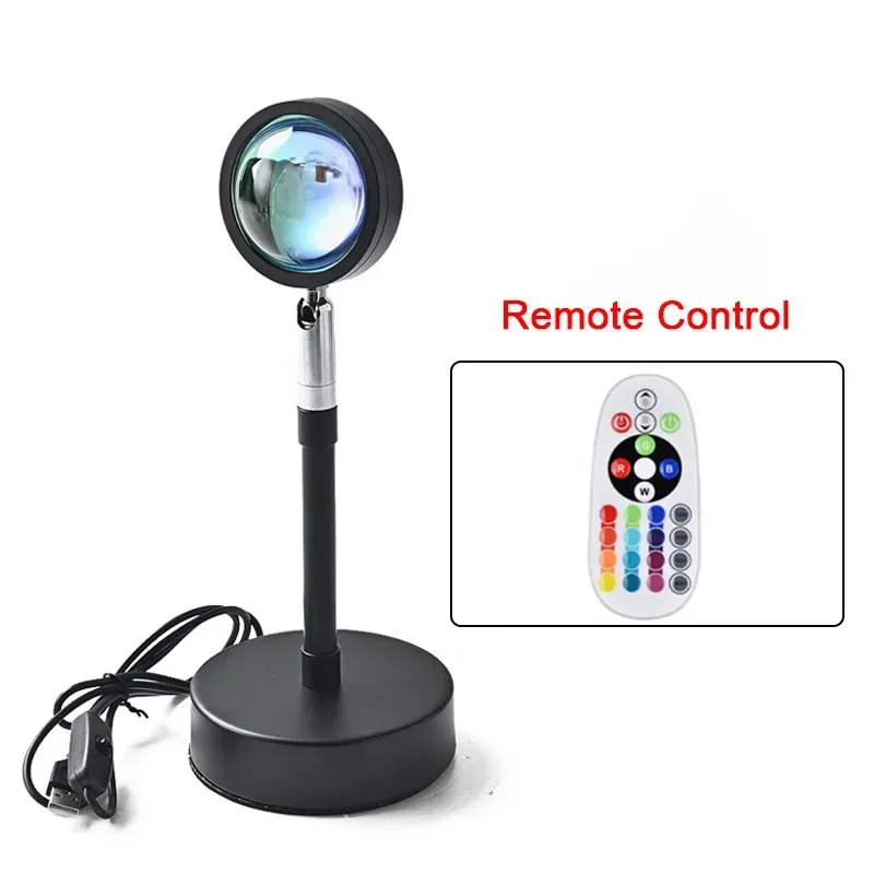 Luz Ambiente Que Simula o Pôr do Sol, Pode Ser Usada como Luz Noturna, Ideal para Decoração de Quartos, Interface Usb. MDUG (com Controle Remoto)