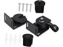 Suporte Sem Fio Preto Gadpiparty Para Persianas Externas, Montagem Robusta E Fácil Instalação, Adequado Para