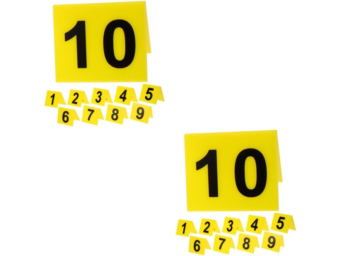 20 Peças Numéros De Table Acrylique Réutilisables Pour Événements Et Restaurants Signalisation Événe Gokoco