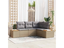 Vidaxl Conjunto De Sofá De Jardim 4 Unid. 4-número De Lugares