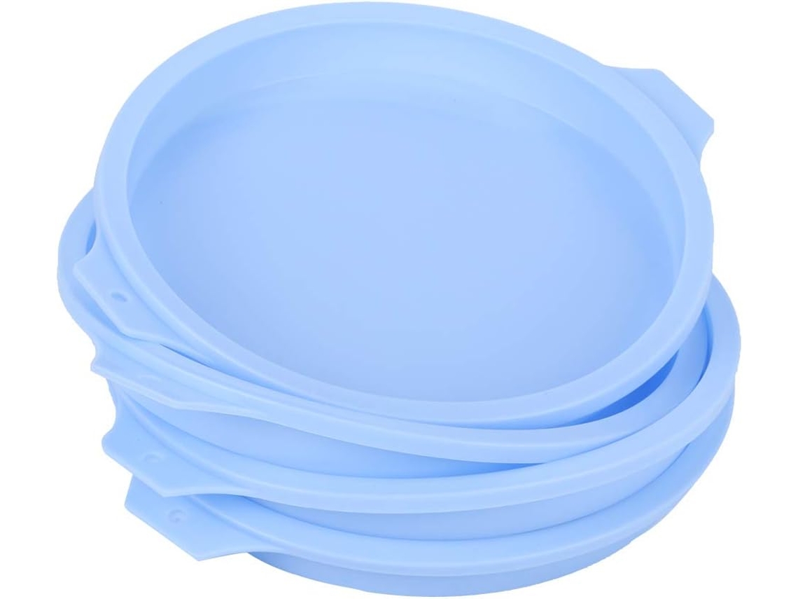 Conjunto De 4 Formas De Silicone Para Bolo