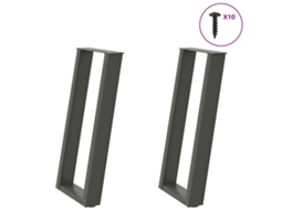 Console Table Leg, Console Table Legs Vidaxl Antracite Aço (28 X (72-73) Cm)