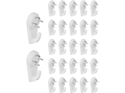 Kit Com 50 Ganchos De Parede Para Pendurar Quadros, Fotos E Espelhos. Ideal Fixar Espelhos. -aquaforge