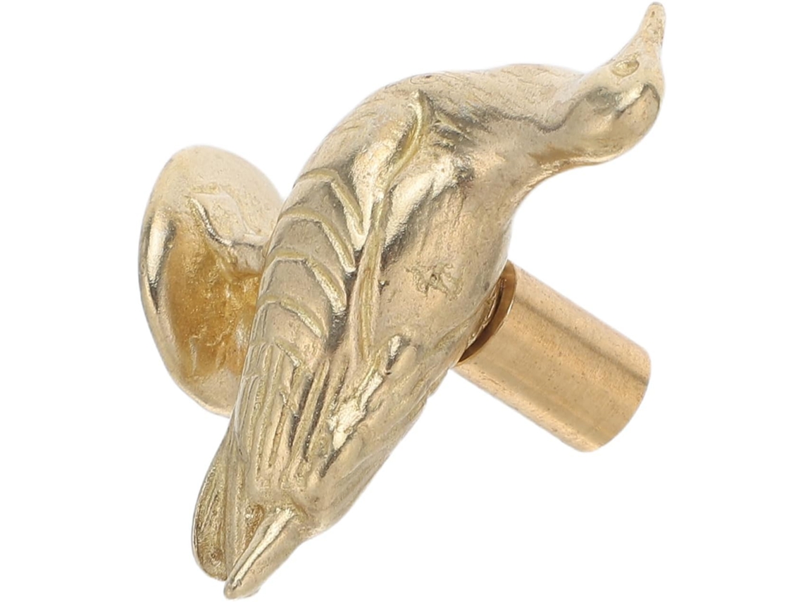 Puxador Decorativo Abaodam Em Latão Dourado Formato De Pomba Para Armários E Portas, Resistente Ao Desgaste E De Fácil