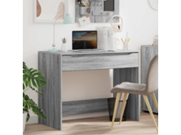 Vidaxl Mesa Sonoma Cinza 100 X 50 X 78 Cm Madeira Engenheirada