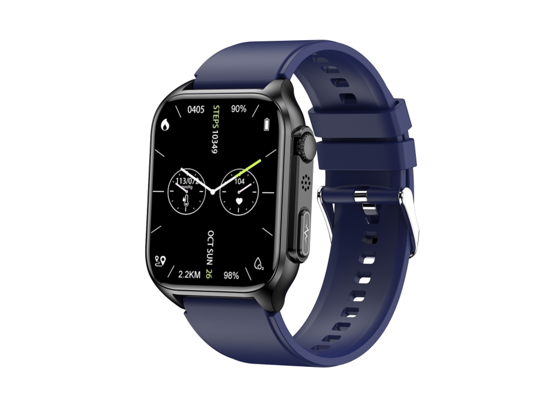 Smartwatch De 1,96 Polegadas Com Pulseira De Silicone Resistente À Água Ip67 E Controle Remoto Para Cuidados Domésticos (azul)