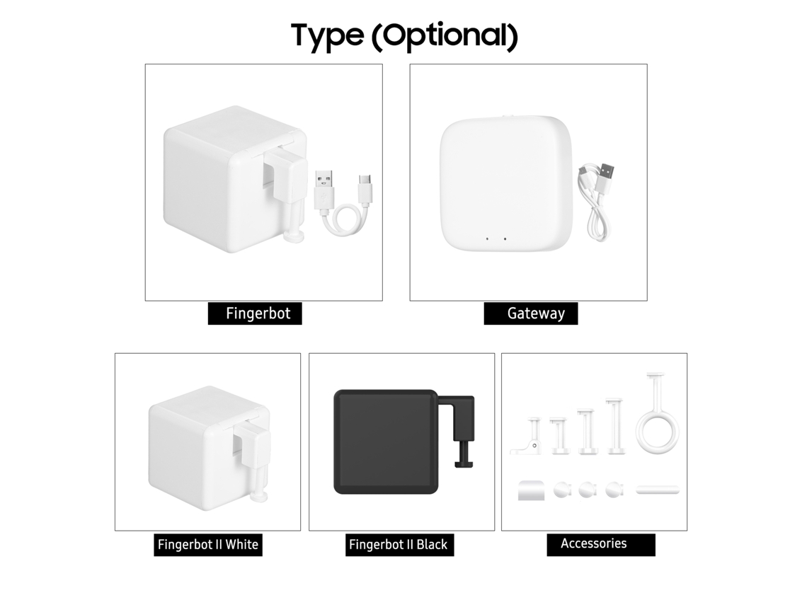 Braços Substituíveis para Smart Mini Fingerbot Kit de Extensão