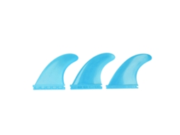 3 Peças de Aletas de Perna de Surf, PVC, Thruster, Acessórios para Prancha Longa, Paddle Surf, Azul | S/MARCA