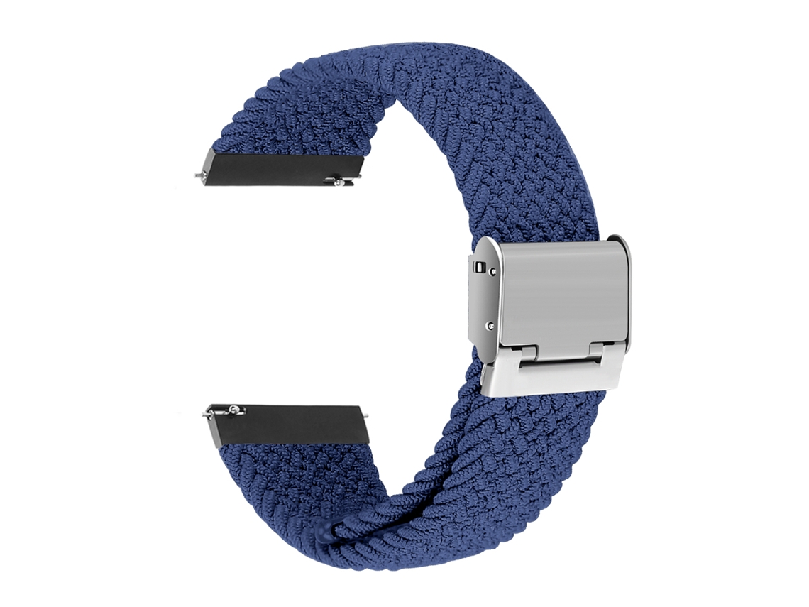 Bracelete Pulseira Entrançada Flexível para Ticwatch Pro 3 Lte Azul