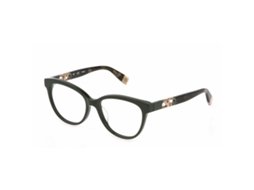 Armação de óculos feminina Furla VFU634-530D80 (verde - acetato - Ø 53 mm)