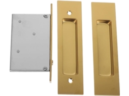 Conjunto De 2 Puxadores Embutidos Dourados Para Portas Correr, Puxadores Invisíveis Para Armários E Cozinhas, Ferragens