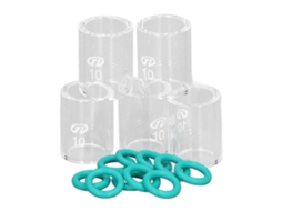 Conjunto De Vasos De Vidrio Para Soldadura Com 5 Vasos E 10 Anéis O, Compatível Com Wp 9 20 25 17 18 26, Consumíveis De Soldadura