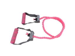 Corda de resistência rotativa com faixa elástica para treinamento de força dos braços - Equipamento de ginástica rosa d-aquaforge