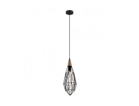 Candeeiro Suspenso Industrial e Retro Maelle em Metal Preto ITALUX