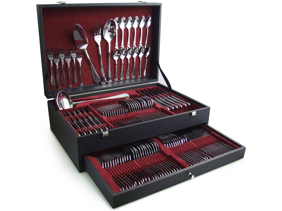 Faqueiro UTILINOX Árabe (Aço Inoxidável - 130 Peças)