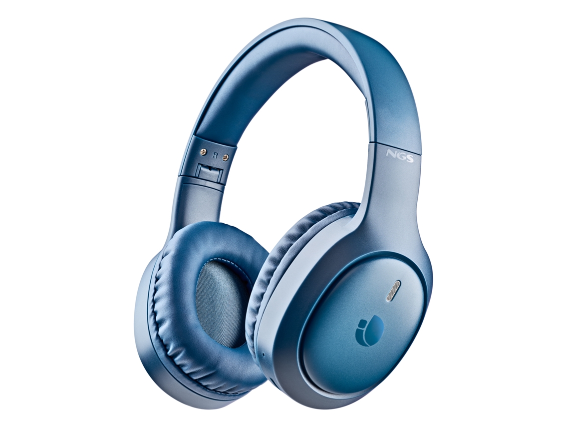 Artica Tempest Blue Auscultadores Over ear Sem Fios Dobráveis, 80 H, Bluetooth 6.0, Bateria Removível. NGS