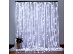 Cordão de Luzes Led em Formato de Gota , 8 Modos. MDUG (branco, 6x2 M)