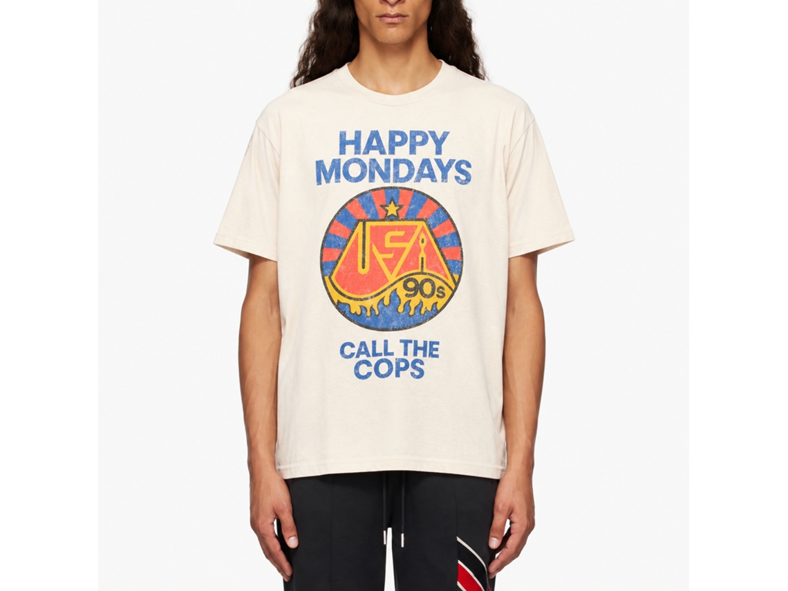 Happy Mondays Call The Cops T-shirt Unisex Adults Size:l