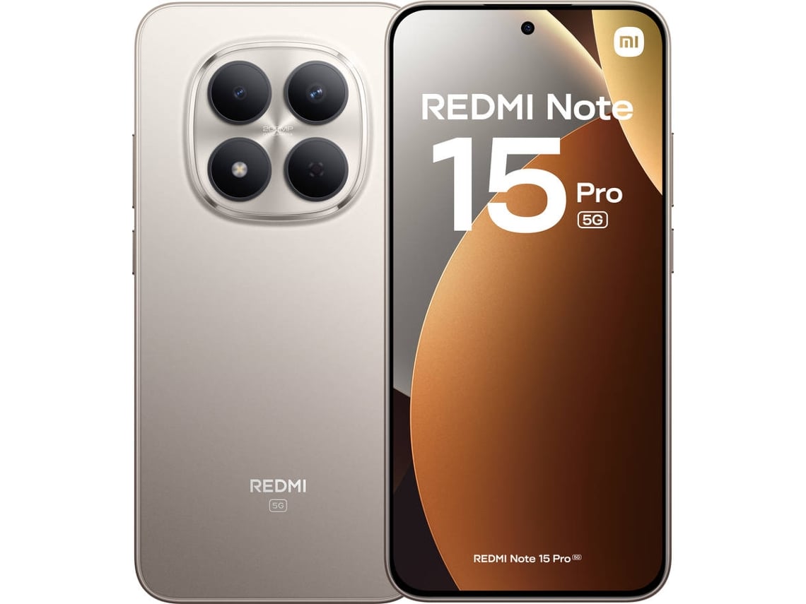 Smartphone XIAOMI Redmi Note 15 Pro 5G (6.83'' - 8GB - 256 GB - Titânio)