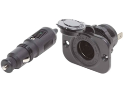 Kits BLUE SEA 12V Dc Plug And Dash Socket Kit Preto