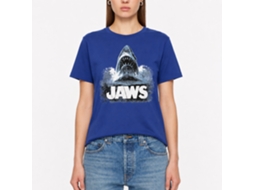Rockinstone Jaws Movie Jawswater Solid Royal Adult T-shirt Size:l