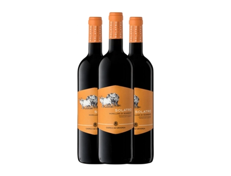 Vinho CASTELLI DEL GREVEPESA Solatro Sangiovese Morellino di Scansano (0.75 L - 3 Unidades)