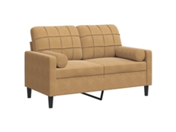 2-seater Sofa, 2-seater Sofas Vidaxl Marrom Veludo (n/a)