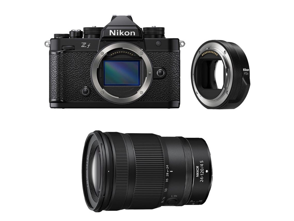 Zf Preta + Lente Z 24 120mm F/4 S + Adaptador Ftz Ii NIKON