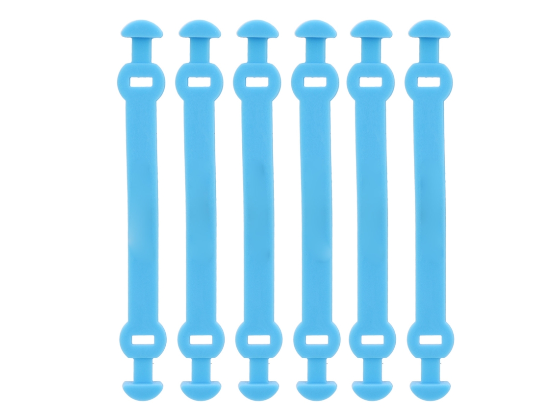 6 peças de amortecedores de vibração para raquete de tênis, com fecho longo, silicone azul S/MARCA