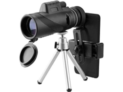 J-Love Starscope Telescópio Monocular Hd de Alta Potência 40X60 com Suporte para Smartphone Tripé Monóculos À Prova D'Água Durabl436