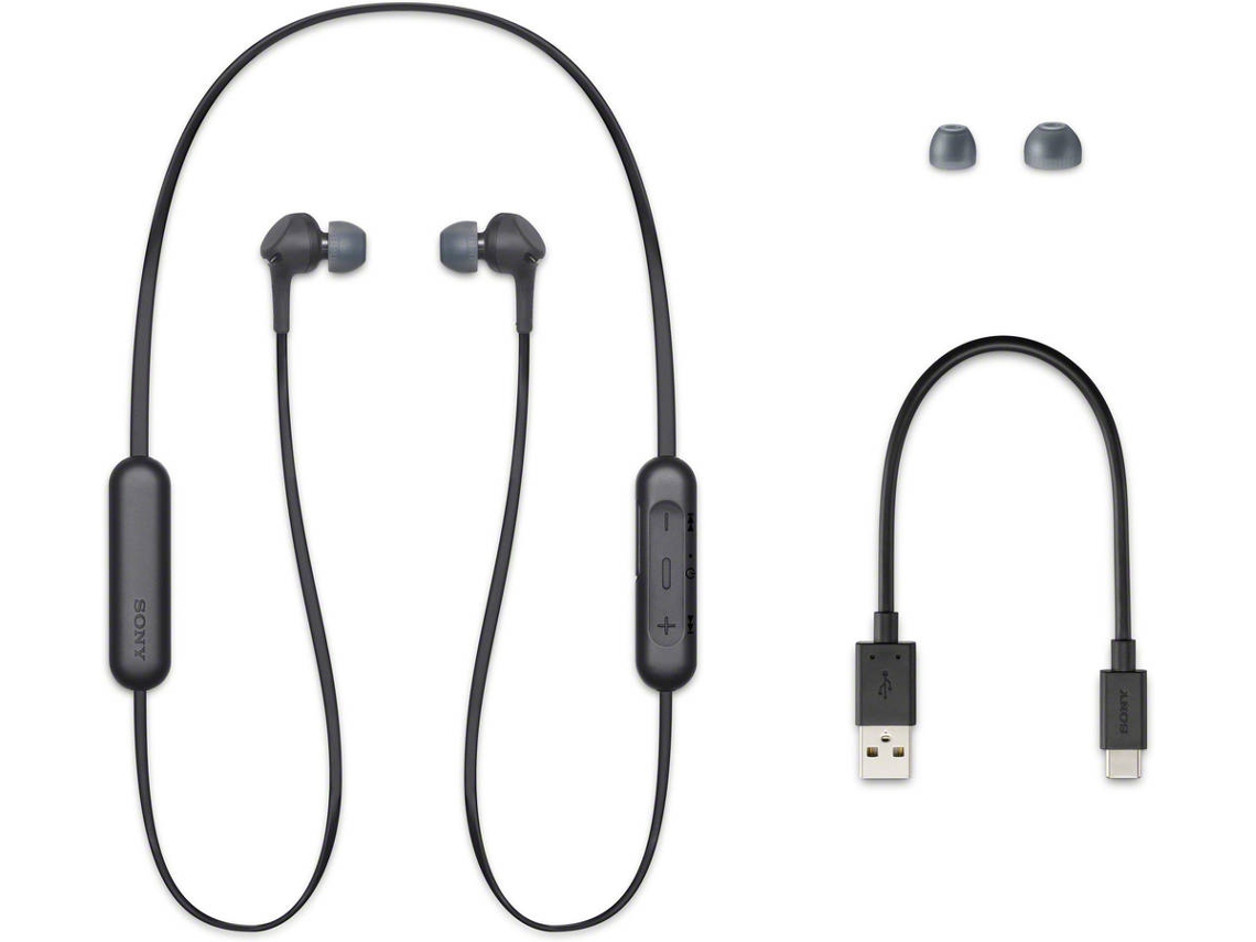 Auriculares Bluetooth SONY Wixb400B In Ear Microfone Preto