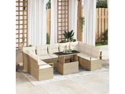 Vidaxl Conjunto De Sofá De Jardim 10 Unid. 9-número De Lugares