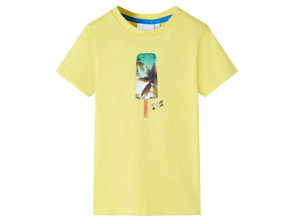 T-shirt De Criança Amarelo 140