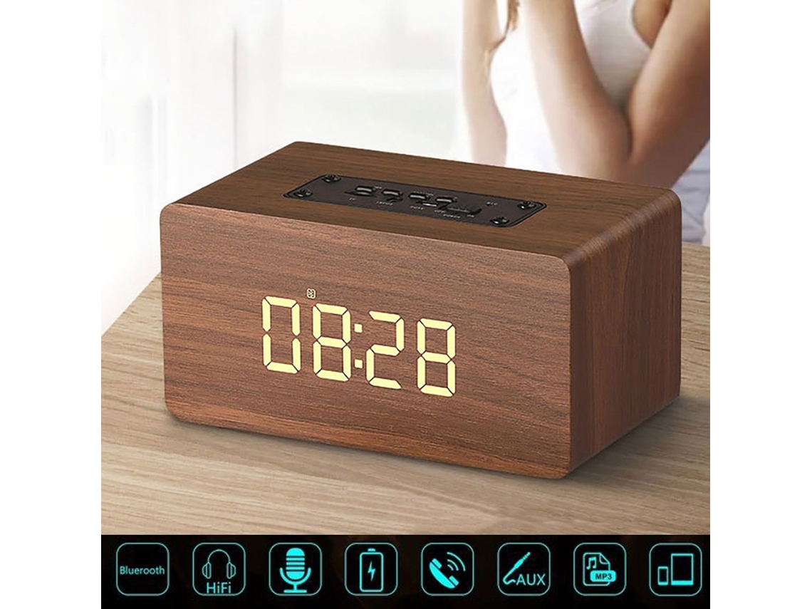 Coluna de Som Bluetooth de Madeira LAXISCREED